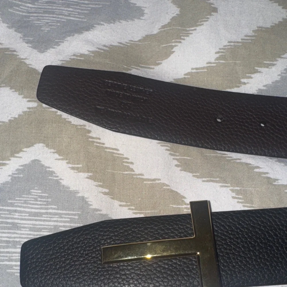 Tom ford gold buckle size 95 belt